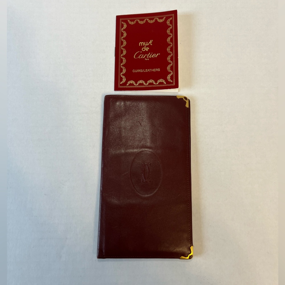 Cartier long checkbook/wallet‎ and booklet